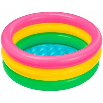 Бассейн надувной INTEX «РАДУГА» 58924, 86 х 25 см, 1-3 лет